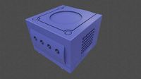 Gamecube Keychain  | 3D