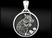 Stylish chipmunk pendant 701 | 3D