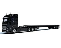 Truck with Flatbed Trailer