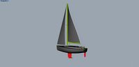 boat 11m sailboat | 3D