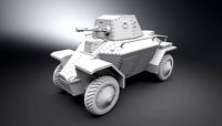 Csaba Armored Car  Scale model | 3D