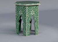 Bone Inlay Side Table