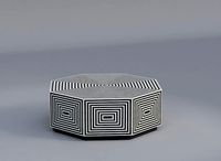 Bone Inlay Coffee Table