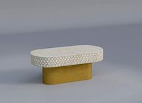 Bone Inlay Coffee Table