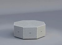 Bone Inlay Coffee Table
