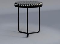 Bone Inlay Side Table