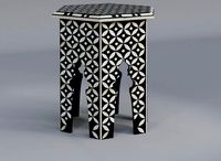 Bone Inlay Side Table