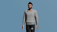 Young male character for game blender