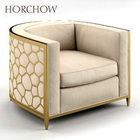 Golden Curved Chair Horchow