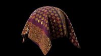 CLOTH  SAREE SUBSTANCE DESIGNER MATERIAL blend file availabl