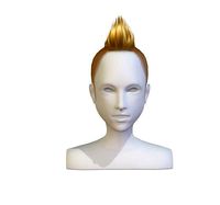 cartoon lush man 017 haircut of short lenght 3D Model