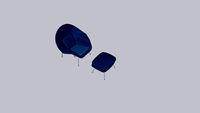 Womb Chair and Ottoman
