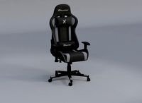 X Rocker Vortex Leather PC Gaming Chair - Black and Gray