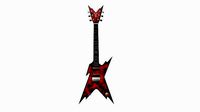 Electric Guitar B09 Black Red - Music Instrument Design