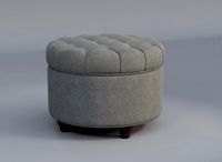 HomePop Tufted Storage Ottoman