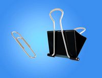 Paper Clip dual 3D illustration