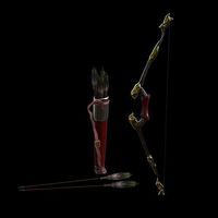 Skull bow arrow and quiver set