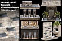 Waterfall fountains collection 01