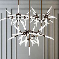 Suspended lamp spur chandelier