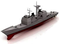 USS Valley Forge Ticonderoga Class Cruiser 3D model
