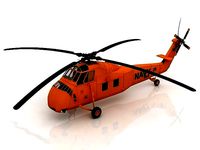 Sikorsky H-34 US Coast Guard 3D model