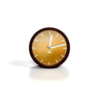 TAIT Desk Clock brass and walnut