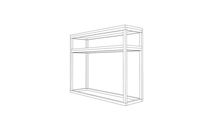 SIDETABLE STAAL FRAME 1000X300X800