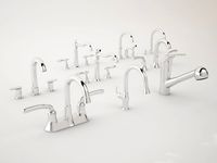 9 Faucets Collection 3D Model