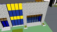 facade 2 floor admin block