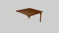 Pergola Albizia Adossable Extension Latérale