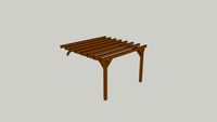 Pergola Albizia Adossable Extension Latérale