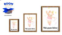 quadro infantil pequena bailarina