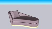 Adele Blush Velvet Chaise