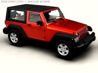 Jeep Wrangler 2007 3D Model