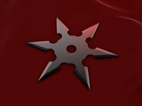6 Point Shuriken 3D Model