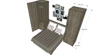 Dormitorio sin mesillas en Nogal