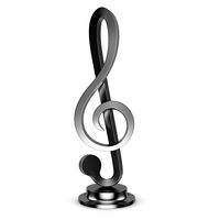 Treble Clef Figure 3D Model
