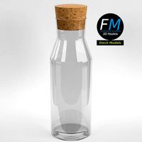 Glass caraffe with cork top