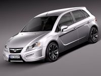 Generic Average Hatchback 2015 3D Model