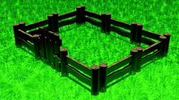 A wonderful wooden protective barrier