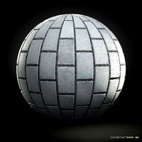 Scanned Stretcherbond Pavement PBR Texture