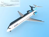 Falcon3D MD 80 Devonair 3D Model