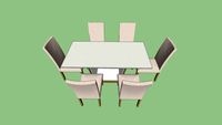 Conjunto Mesa De Jantar 6 Lugares Retangular