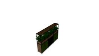 Storage cabinet with plant Martex