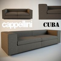 Caba sofa Cappellini 3D Model