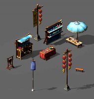 tongxinfang-small vendor props