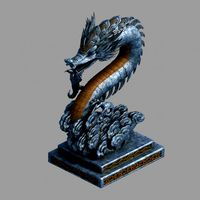 zhentian palace-wall-statue 02