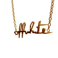 off-white logo necklace