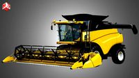 nh - cr 9070 combine harvester - with corn harvester head
