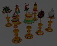 buddhist auspicious eight treasures